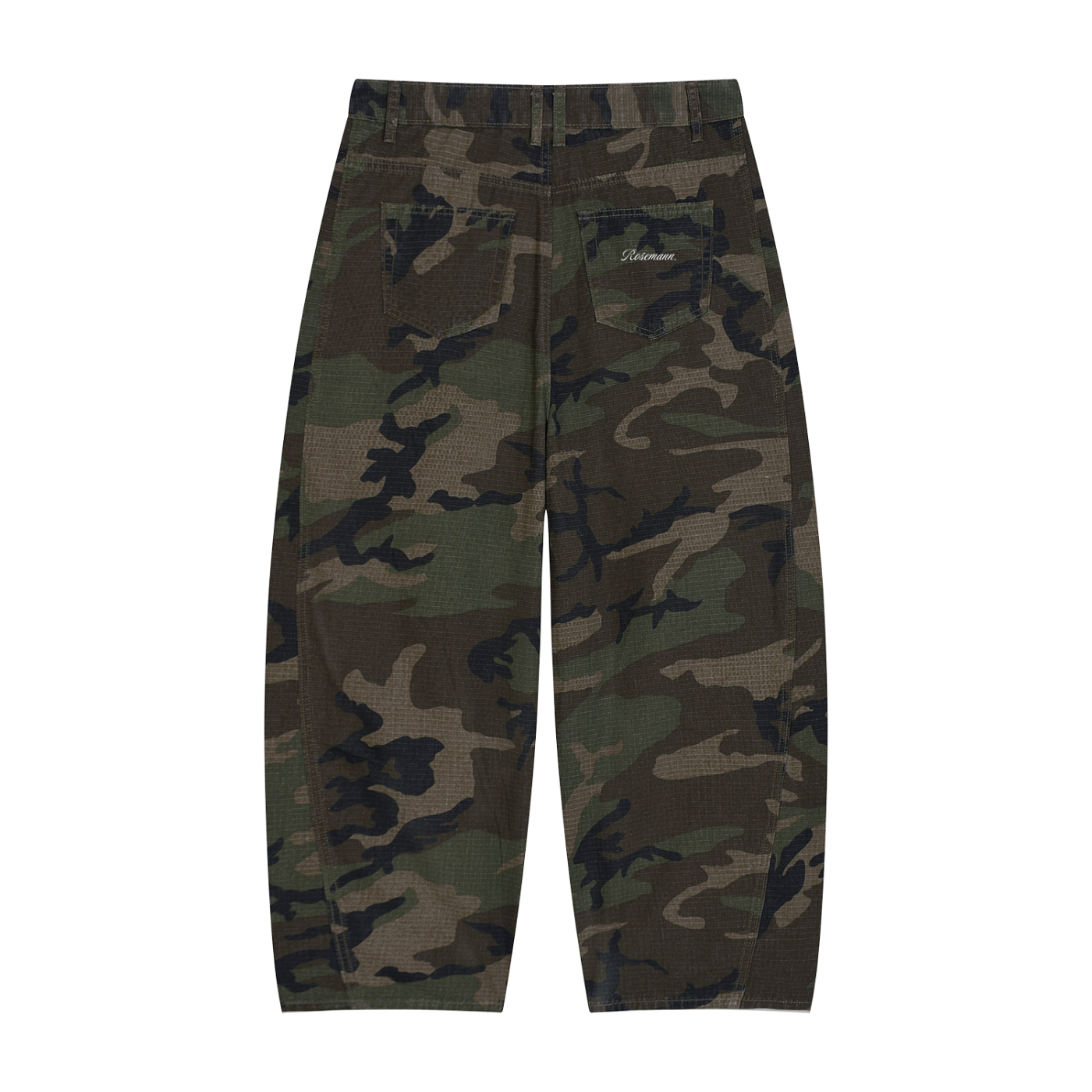 Rosemann. Camo Barrel Leg Pants