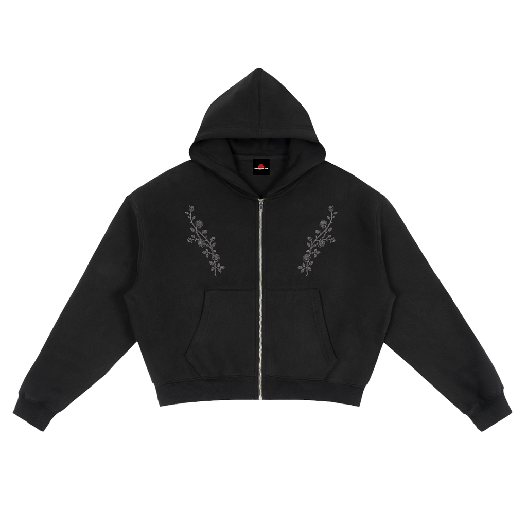Rose Vines Boxy Hoodie