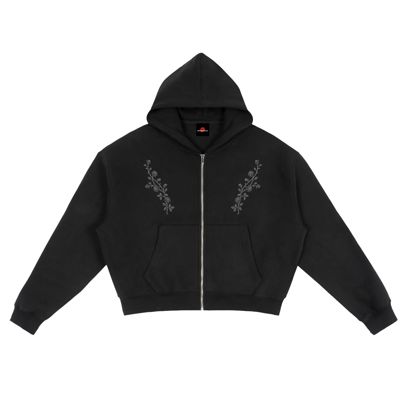 Rose Vines Boxy Hoodie